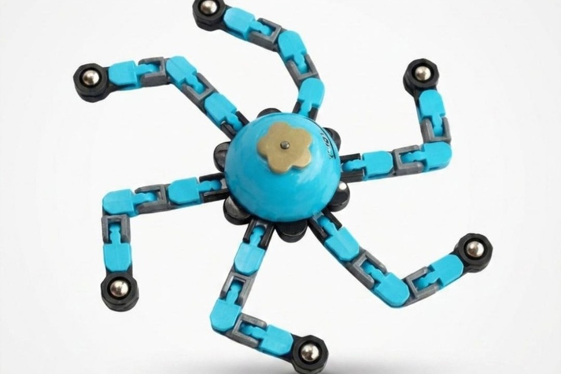 Glow in the dark luminous robotic fidget spinner