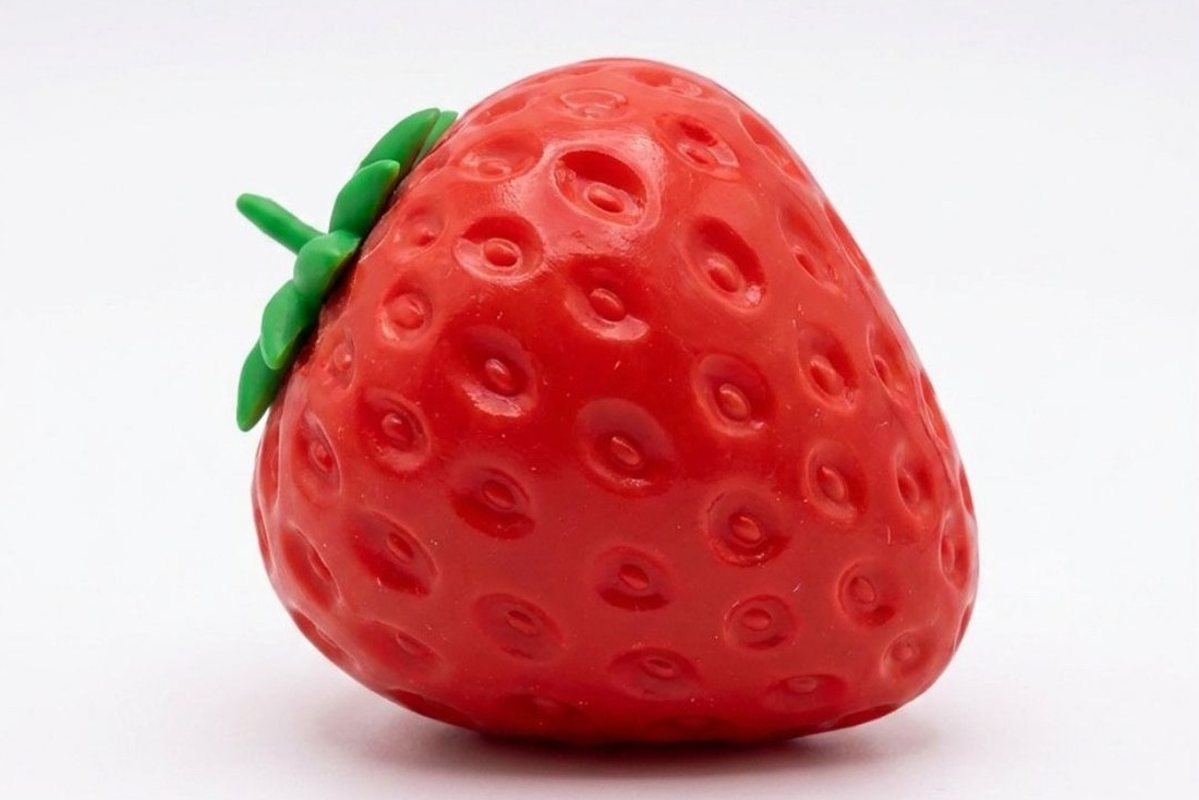 Jumbo Strawberry Squishy Toy slow-rise sensory squeeze toy
