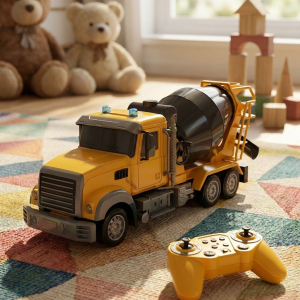 1:12 Scale 2.4GHz Radio Control Multifunction Mixer Truck - playroom lifestyle scene